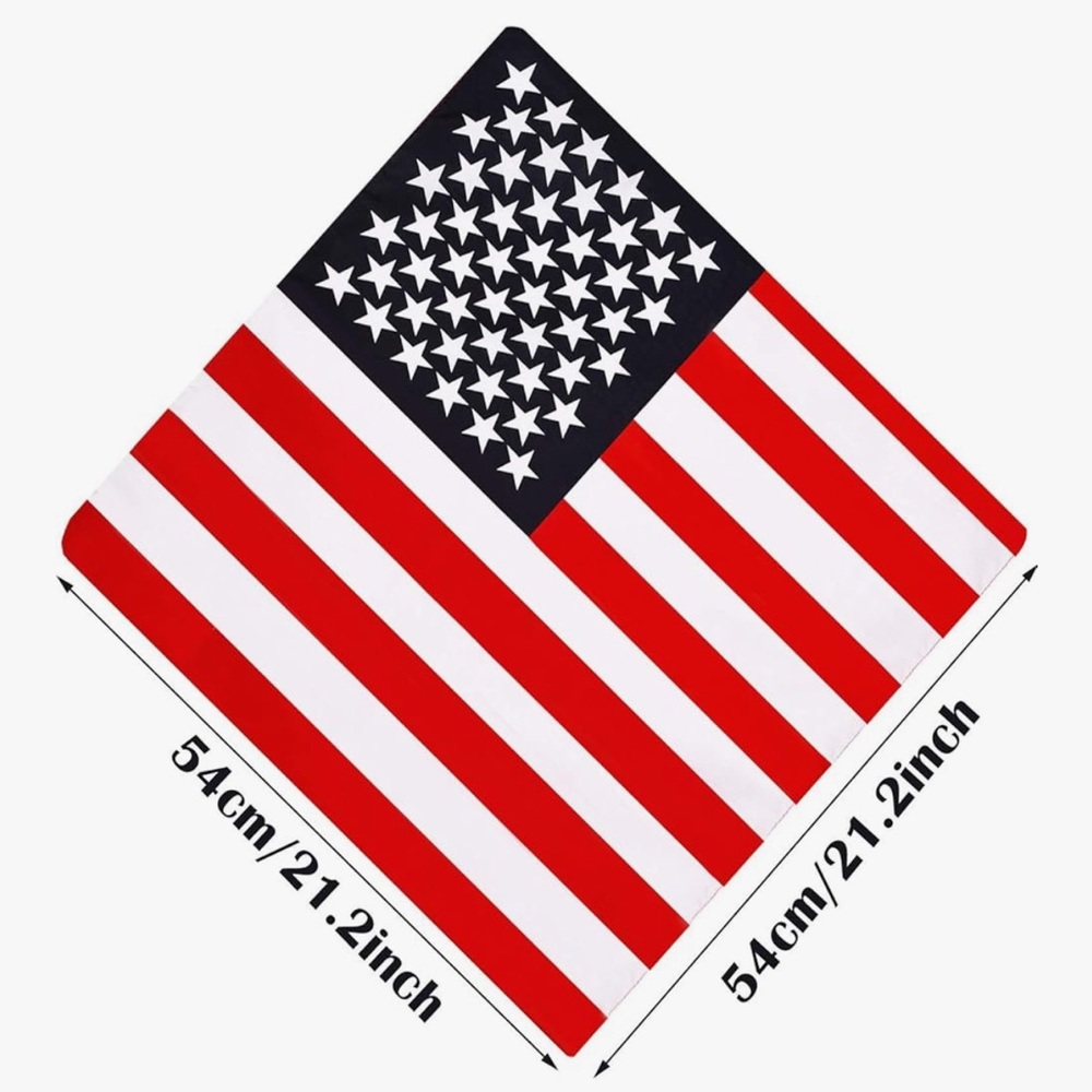 American Flag Bandana - Red White Blue